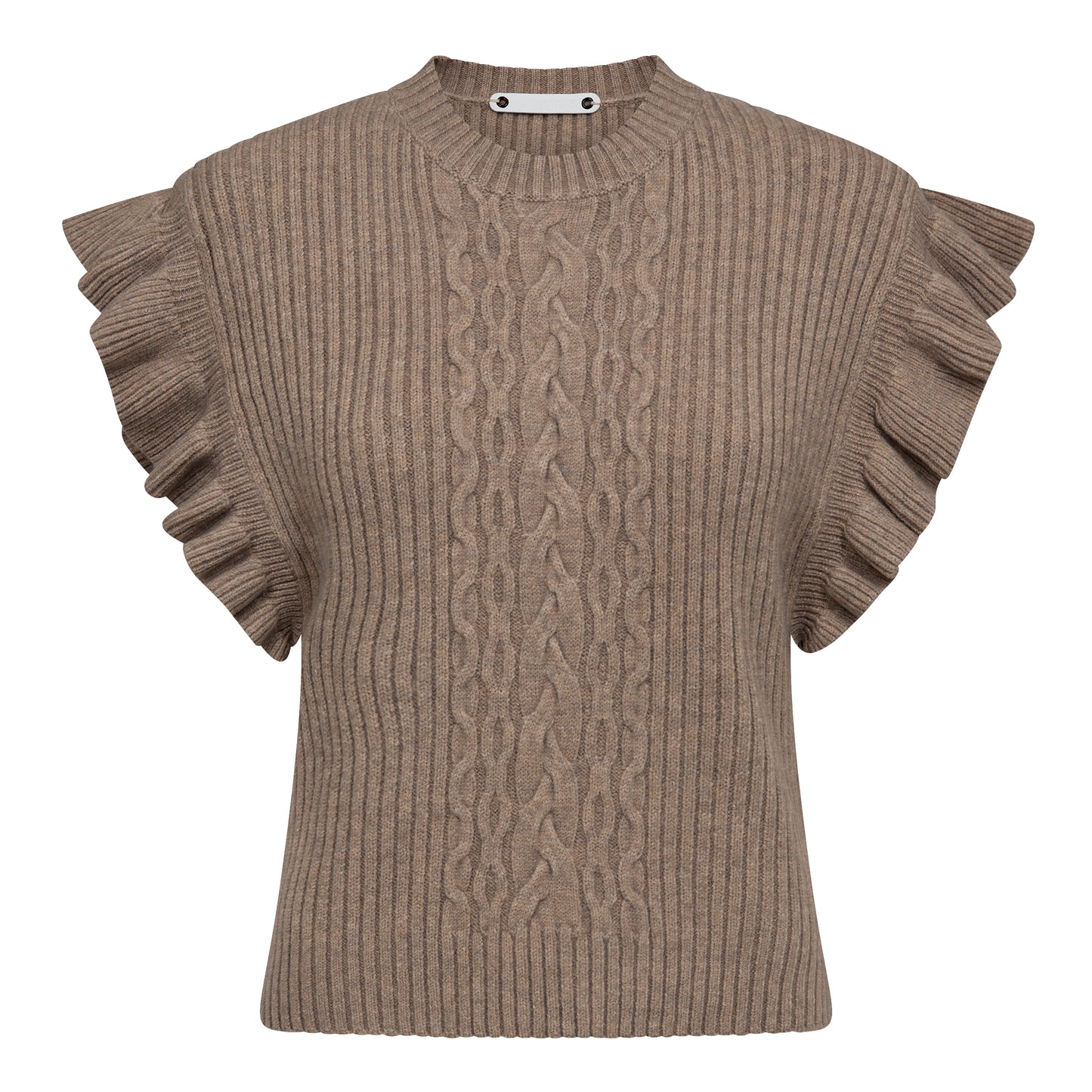 Cocouture - RowCC Frill Cable Vest - Champagne