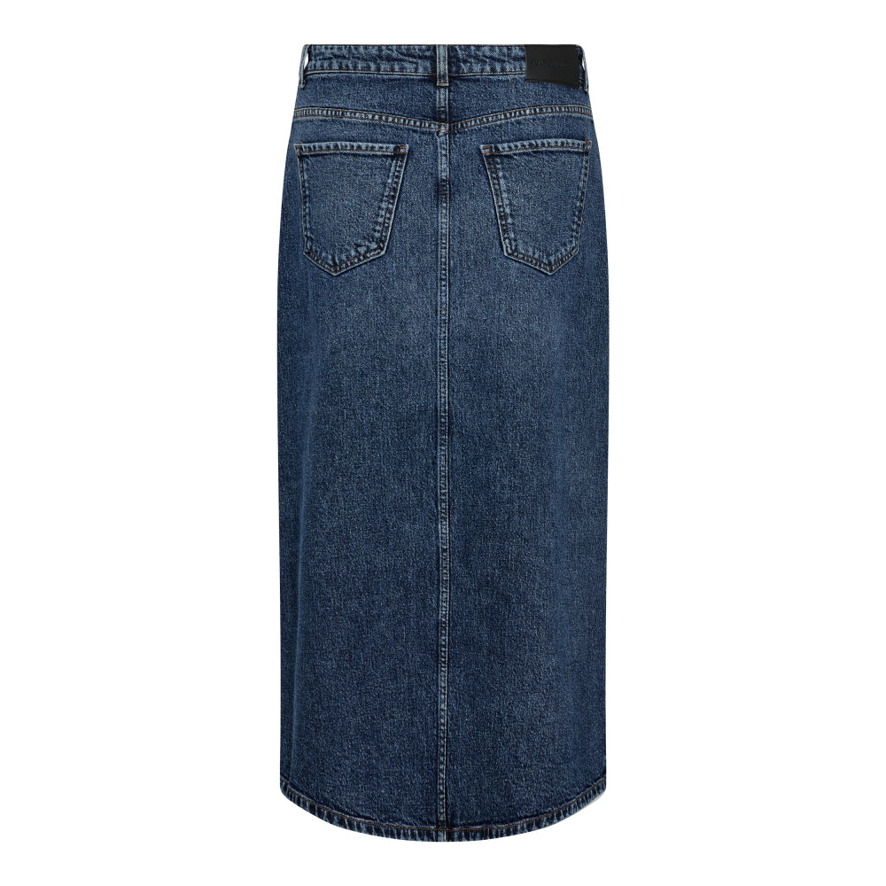 Cocouture - JolieCC Denim Slidnederdel - Denimblå