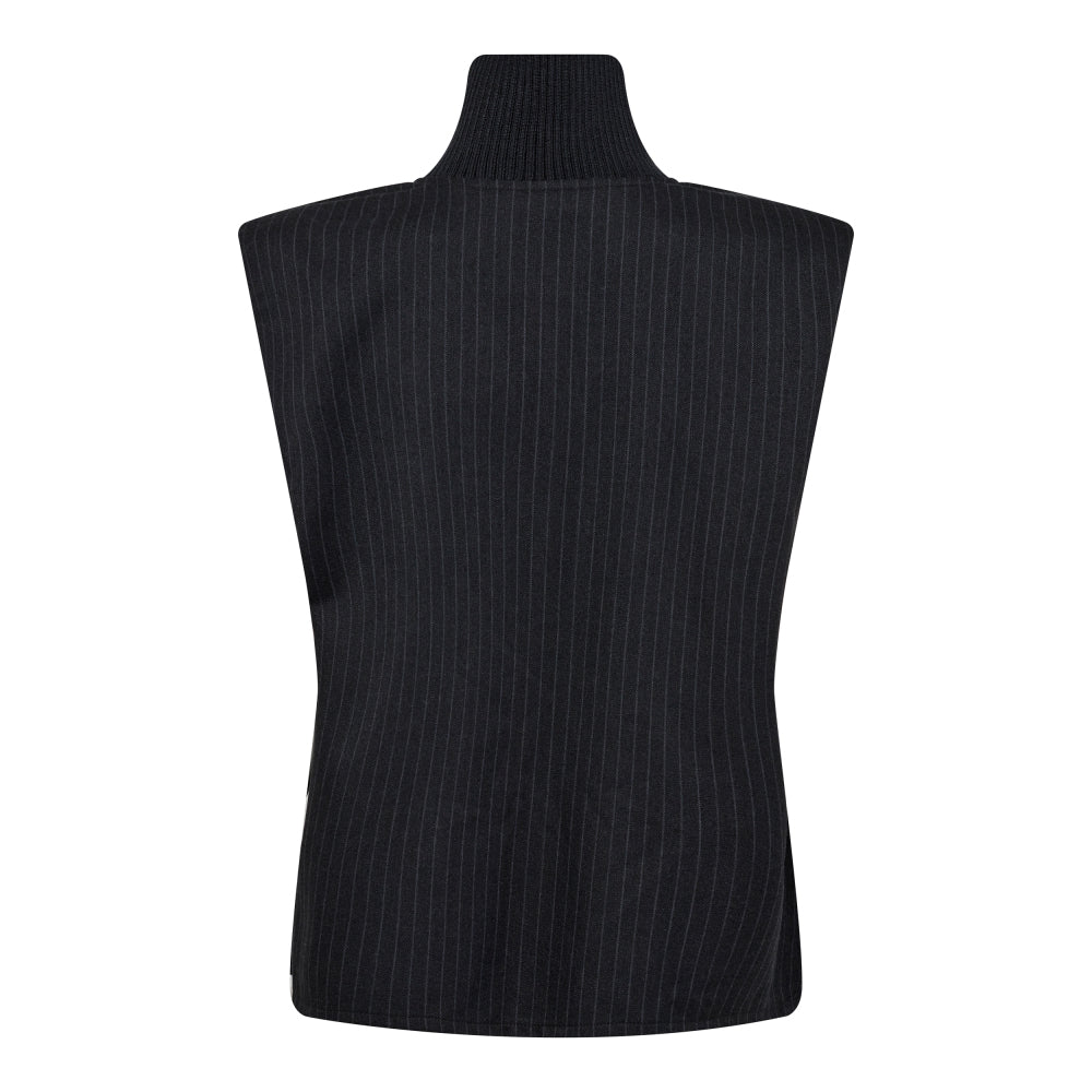 Cocouture - IdaCC Pin Stripe Top - Mørkegrå