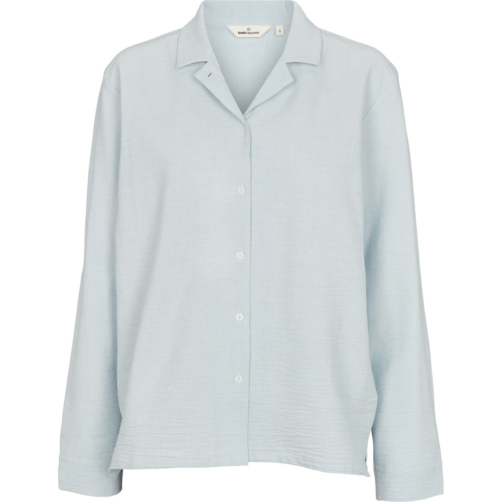 Basic Apparel - Juna Pj Shirt - Ashley Blue/Whisper White