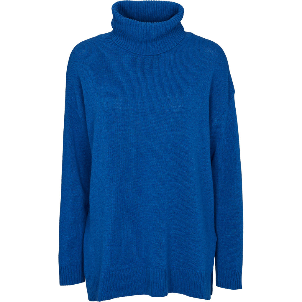 Basic Apparel - Line T-hals - Princess Blue