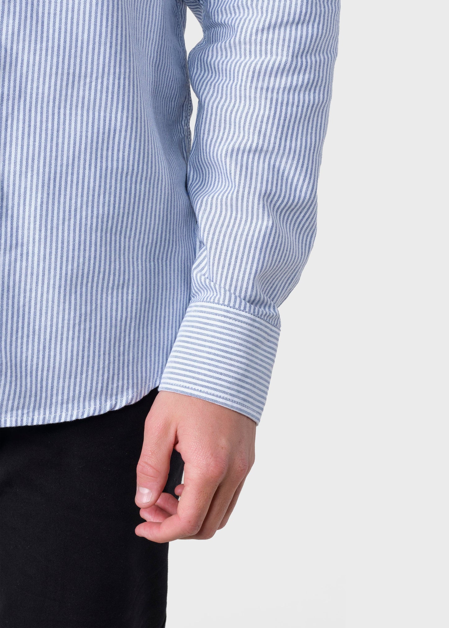 Klitmøller - Simon striped shirt - White/navy