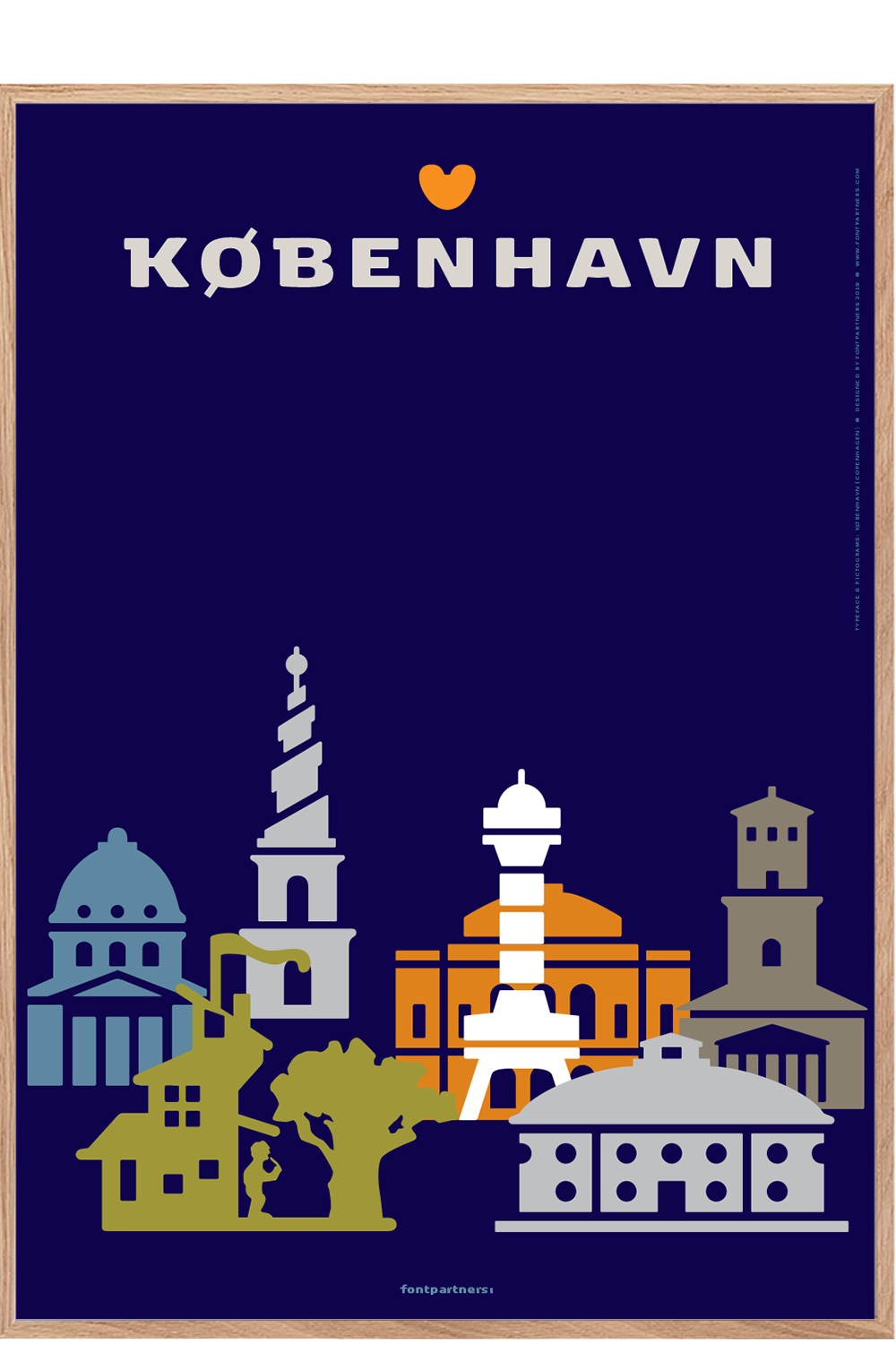 Permild & Rosengreen - KØBENHAVN PLAKAT - TÅRNE