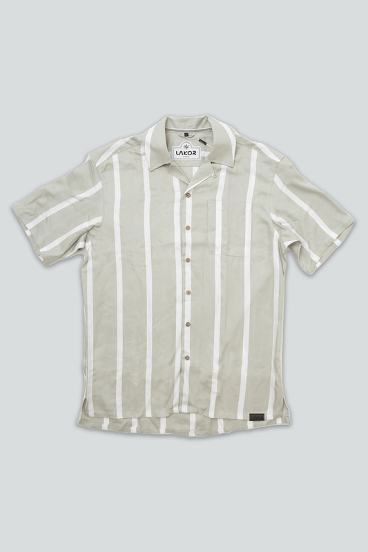 Lakor - Wide Stripe Shirt (Desert Sage) - Desert Sage