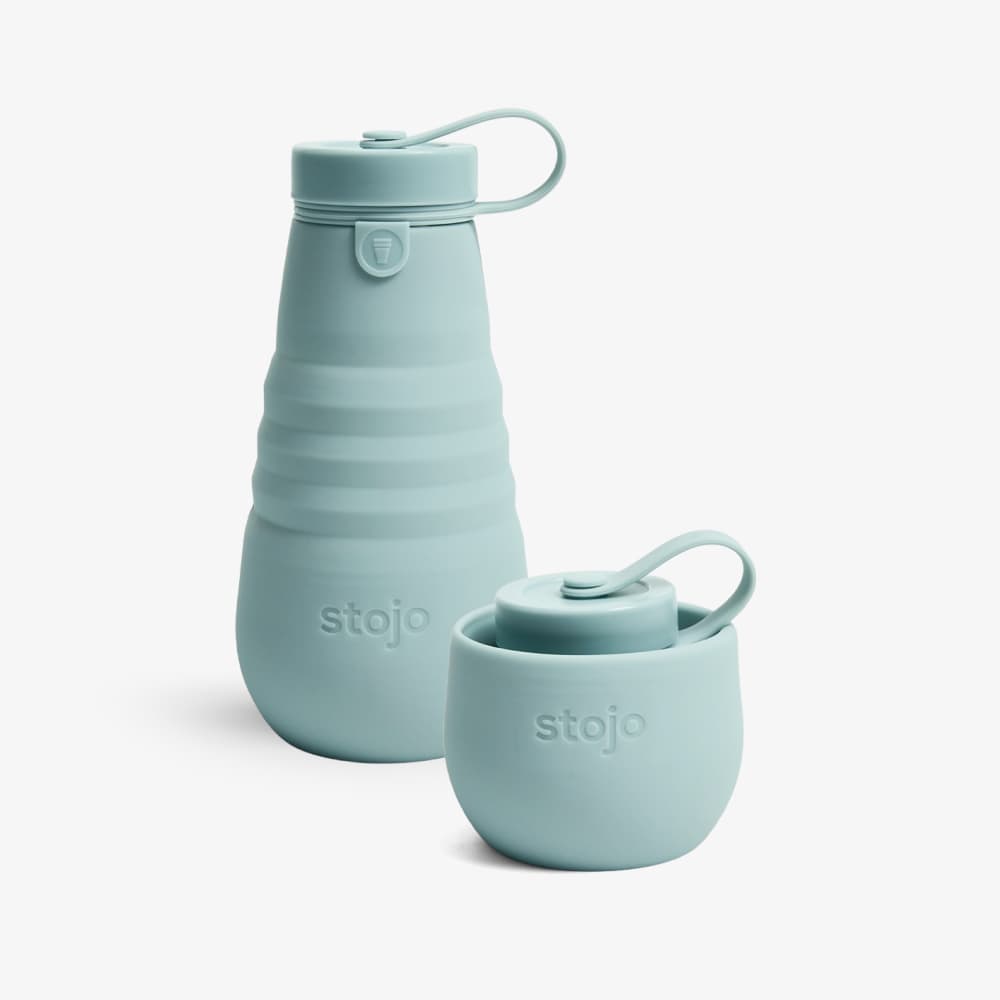 Travel Water Bottle - Collapsible - Aquamarine