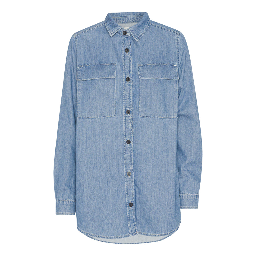 Basic Apparel - Rose skjorte - falmet denim