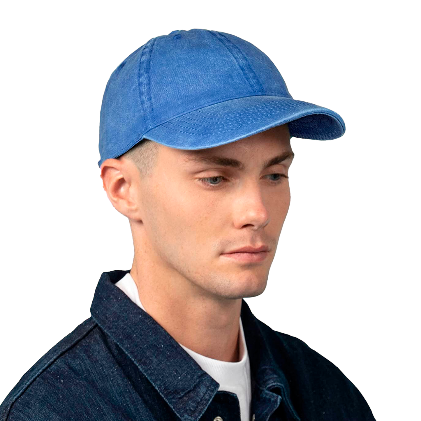 Vintage twill baseballkasket - oliven