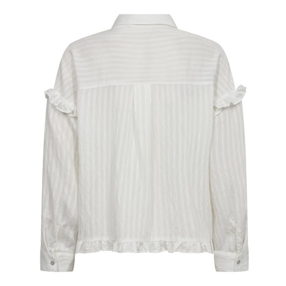 Cocouture - SelmaCC Frill Shirt - Hvid