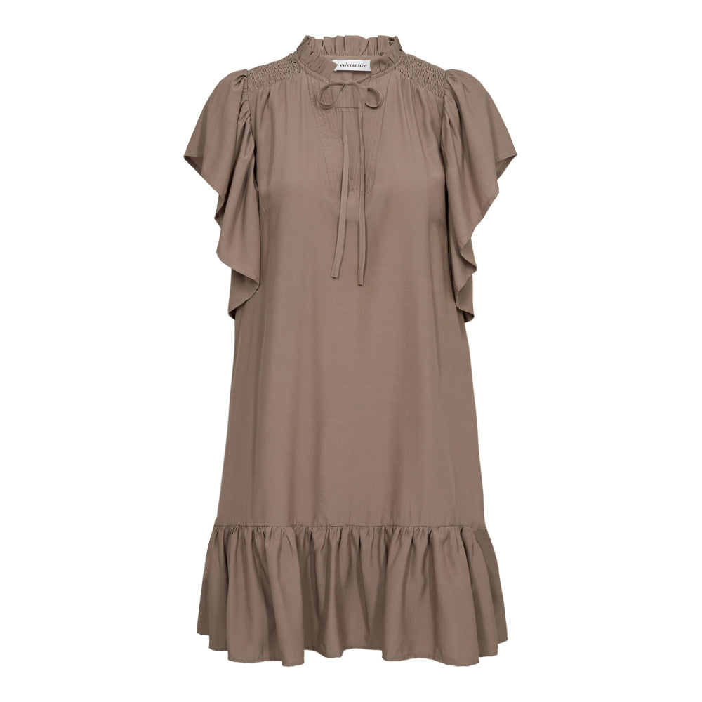 Cocouture - ToraCC Frill Dress - Walnut