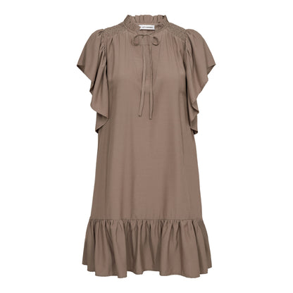 Cocouture - ToraCC Frill Dress - Walnut