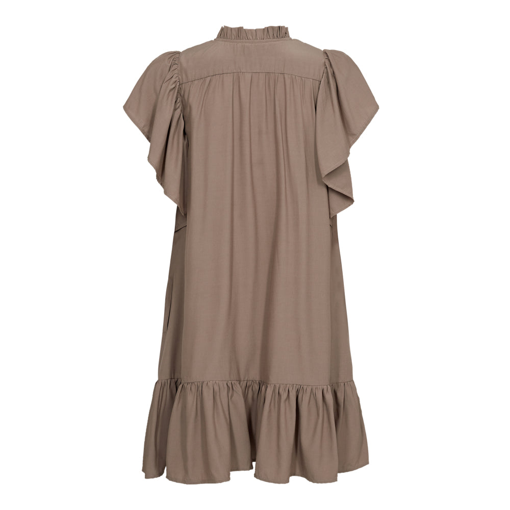 Cocouture - ToraCC Frill Dress - Walnut