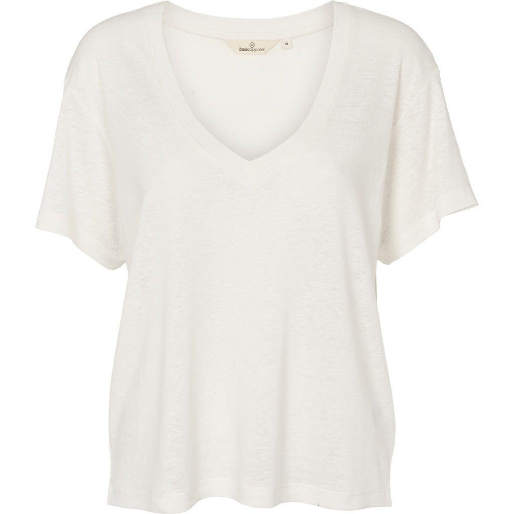 Basic Apparel - Ryda V-Neck Tee - Off White