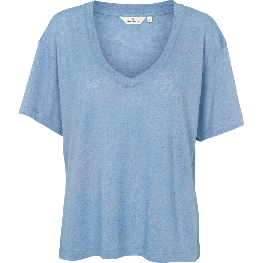 Basic Apparel - Ryda V-Neck Tee - Blissful Blue