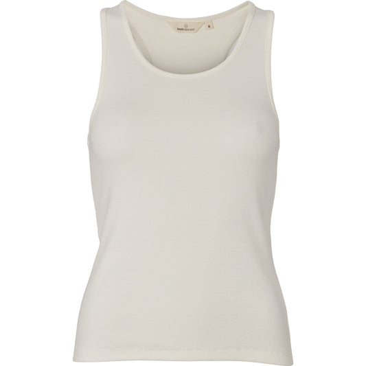 Basic Apparel - Ludmilla Racing Tank - Whisper White