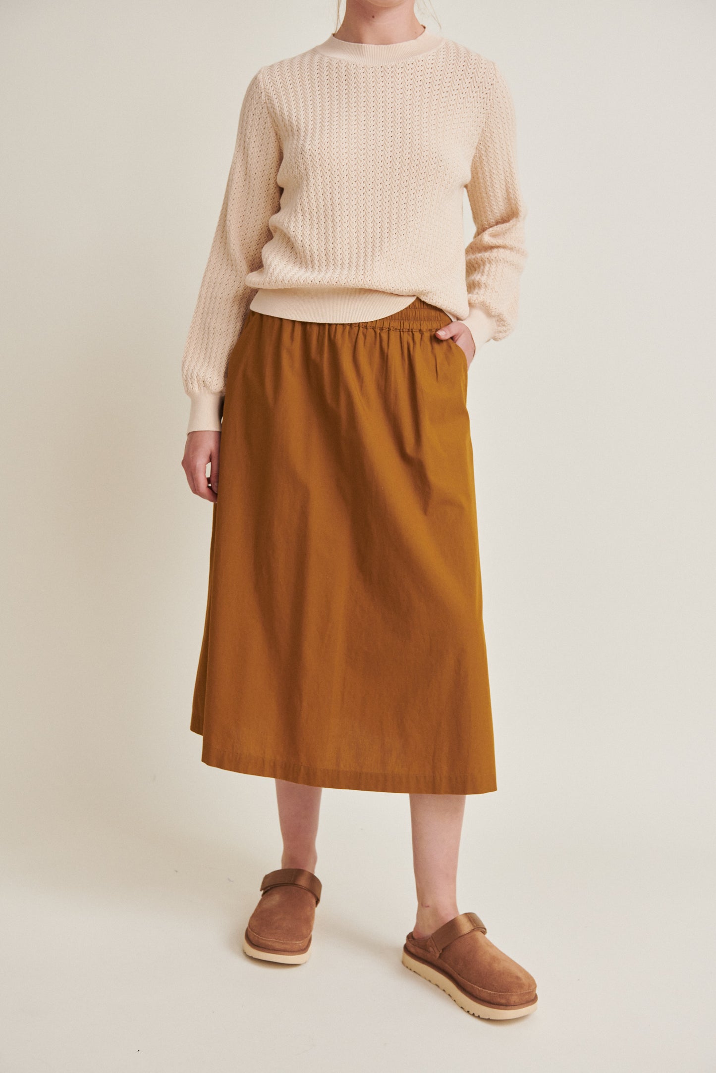 Basic Apparel - Tilde Skirt - Tapenade