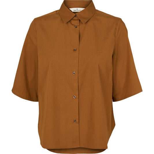 Basic Apparel - Silje SS Shirt - Tapenade
