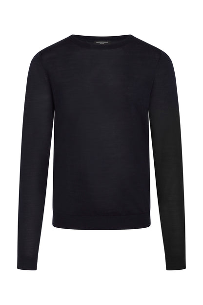 Bruuns Bazaar Men - CharlesBB Crew Neck - Navy