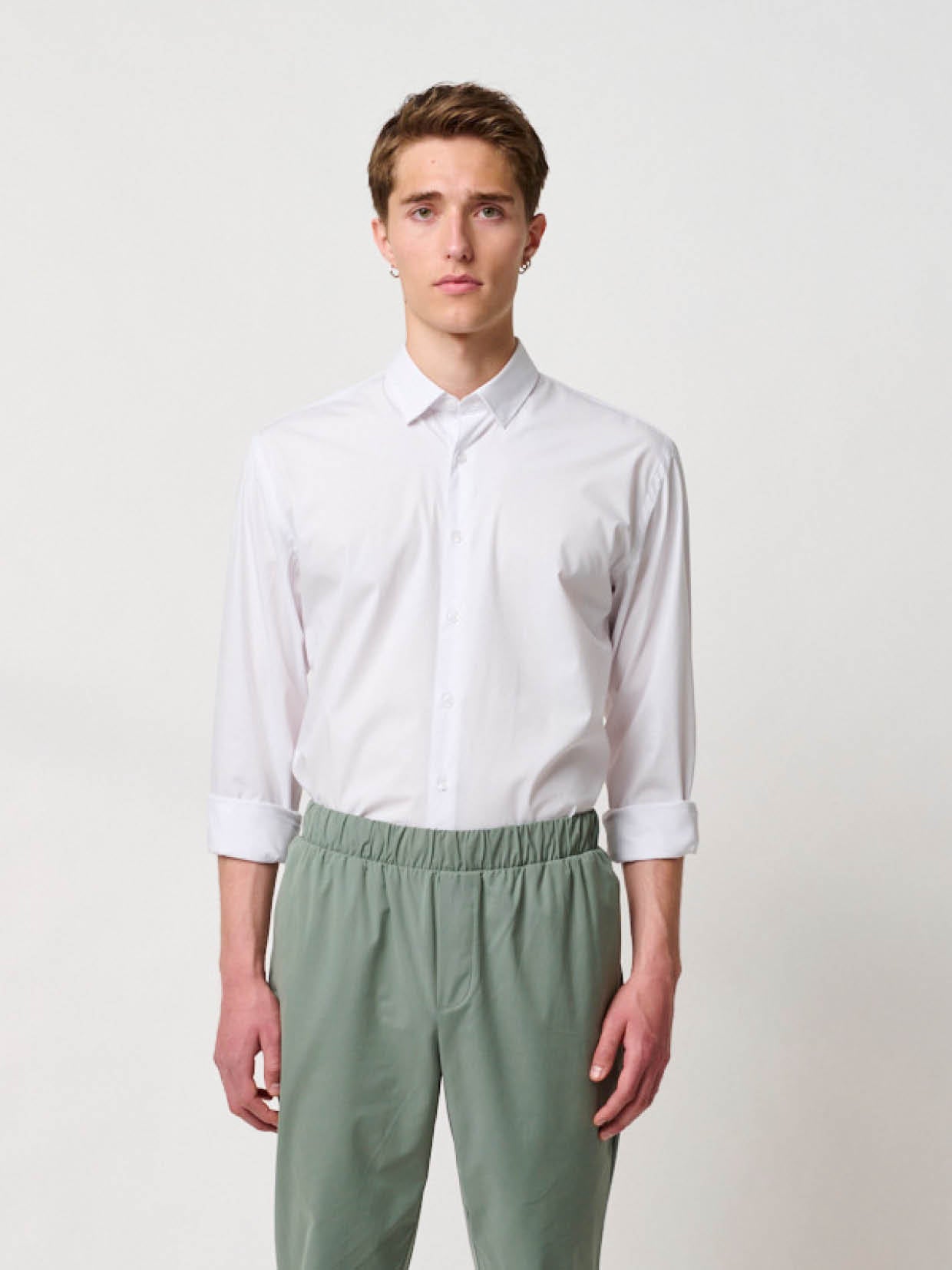 Bruuns Bazaar Men - Vic Essense Shirt - White