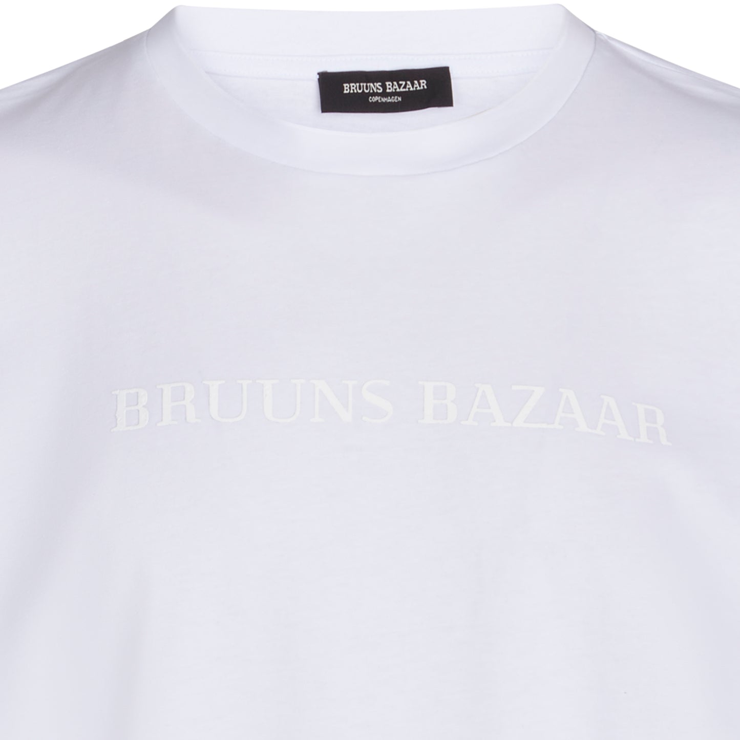 Bruuns Bazaar Herrer - GusBBLogo t-shirt - Hvid