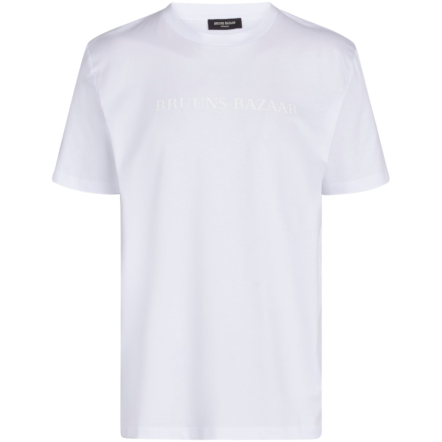 Bruuns Bazaar Herrer - GusBBLogo t-shirt - Hvid
