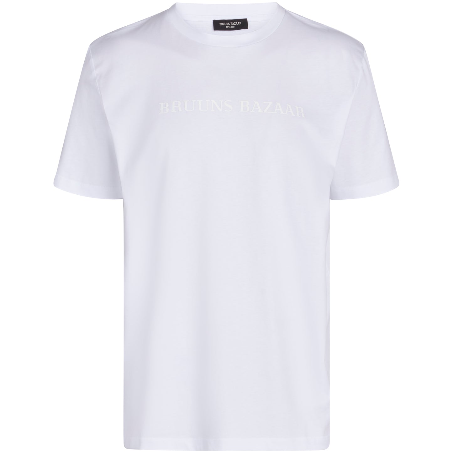 Bruuns Bazaar Men - GusBBLogo tee - White