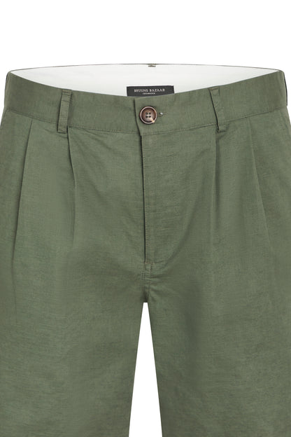 Bruuns Bazaar Men - LinowBBGermain shorts - Frosty Spruce