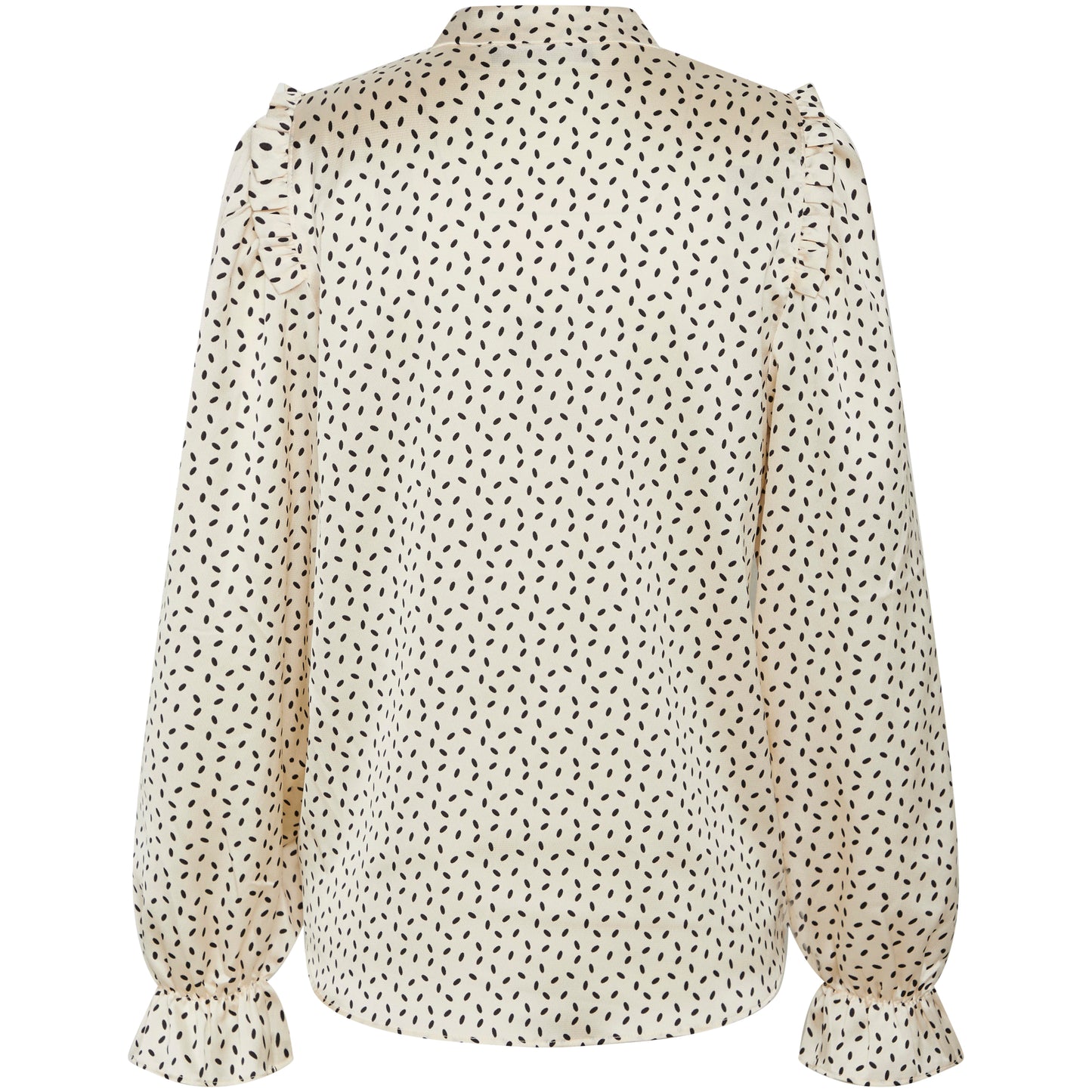 Bruuns Bazaar Women - AcaciaBBFria shirt - Cream/black dot print