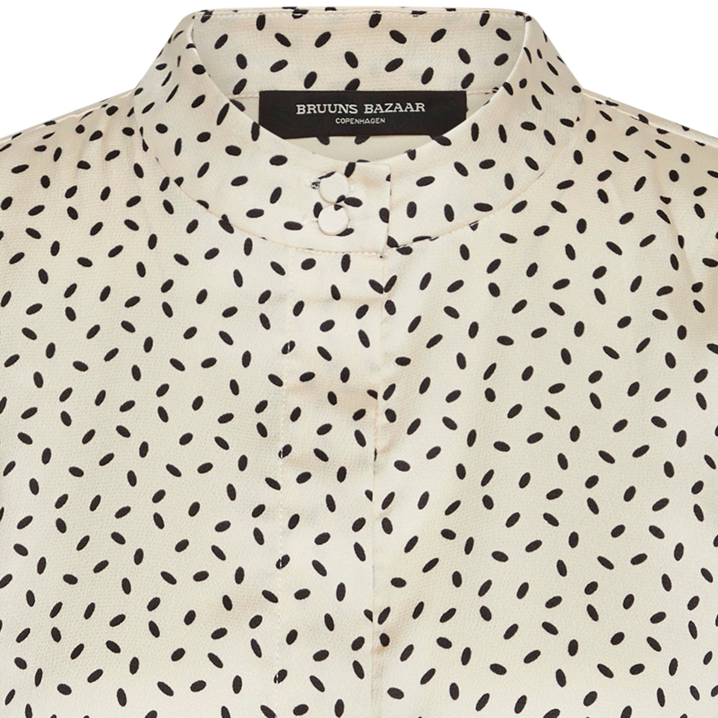 Bruuns Bazaar Women - AcaciaBBFria shirt - Cream/black dot print