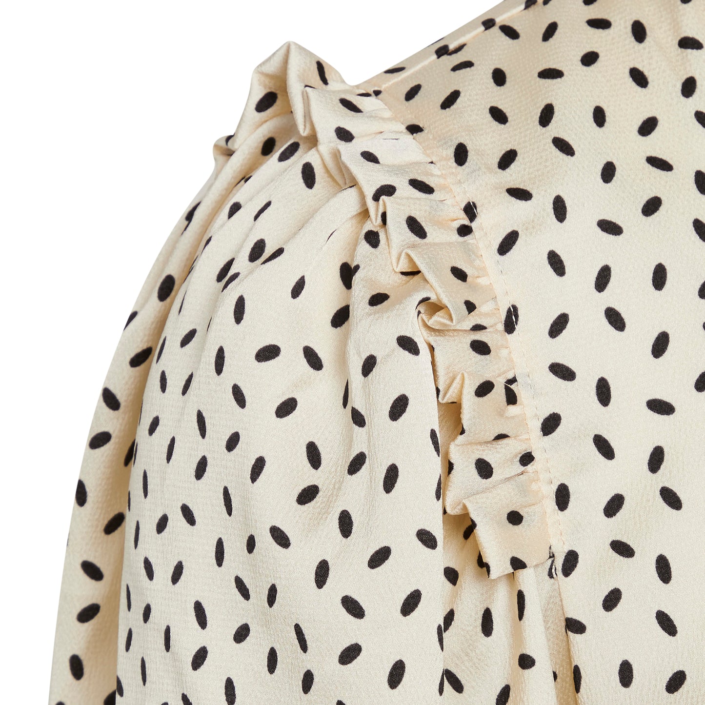 Bruuns Bazaar Women - AcaciaBBFria shirt - Cream/black dot print