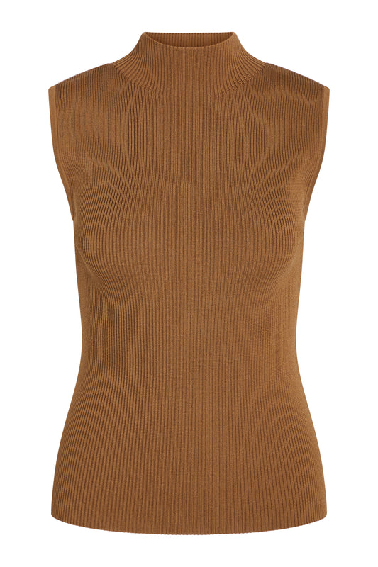 Bruuns Bazaar Women - RiversBBAditi knit top - Rubber