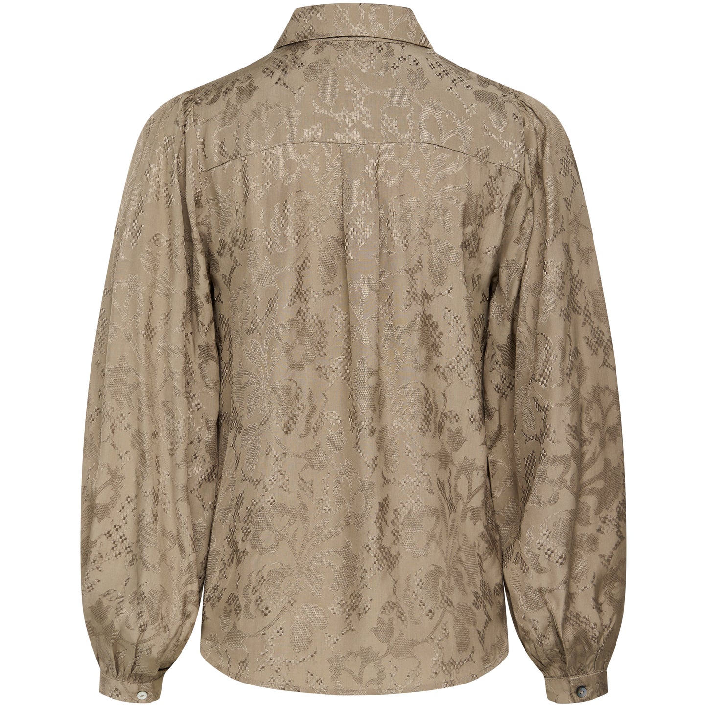 Bruuns Bazaar Damer - Buckthorn Marleni skjorte - Brændt Grå Khaki