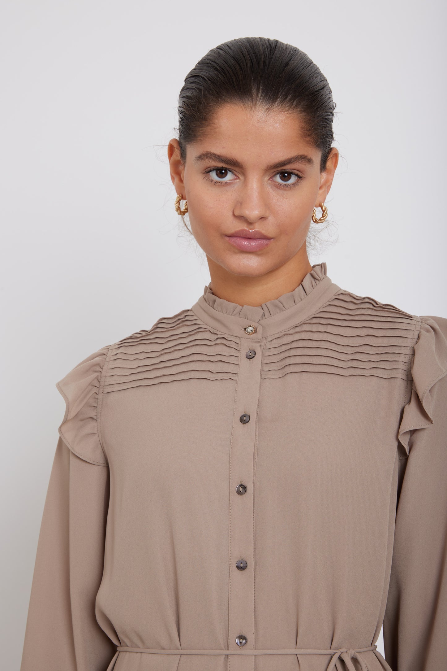 Bruuns Bazaar Women - CamillaBBNichola dress - Roasted Grey Khaki