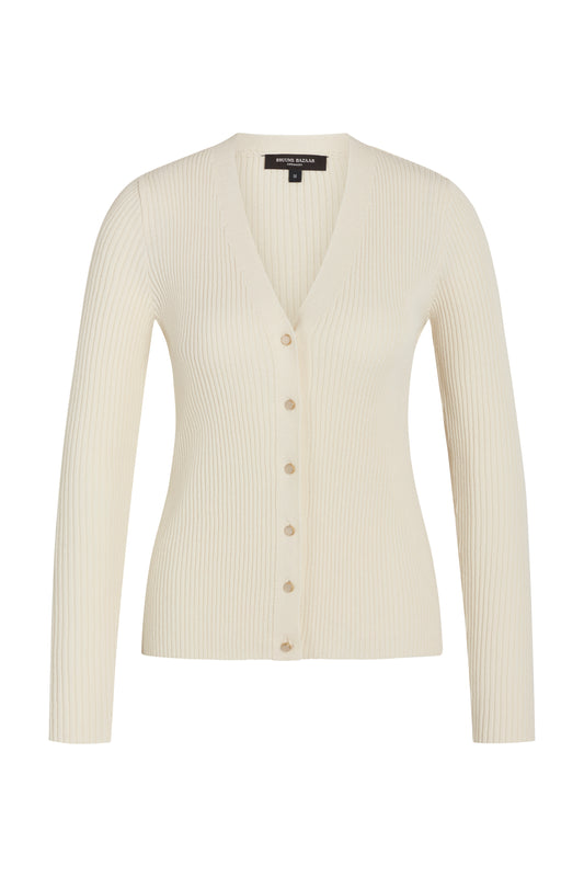 Bruuns Bazaar Women - GallberryBBCarica knit cardigan - White Cream