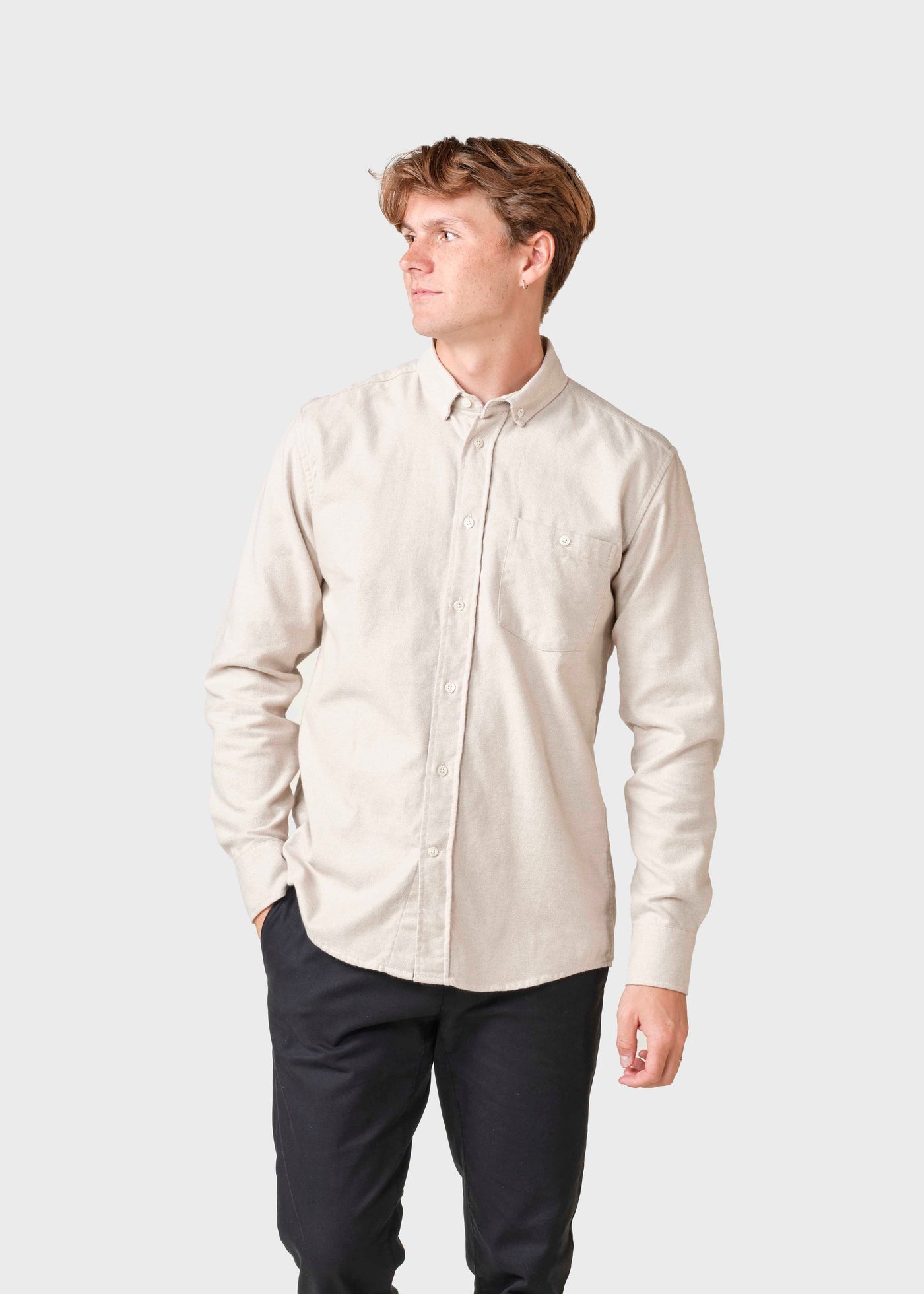 Klitmøller - Benjamin lumber shirt - Sand melange