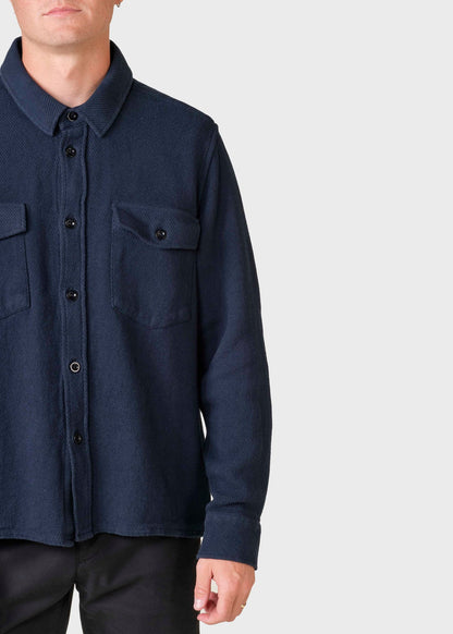 Klitmøller - Jeremy solid overshirt - Navy