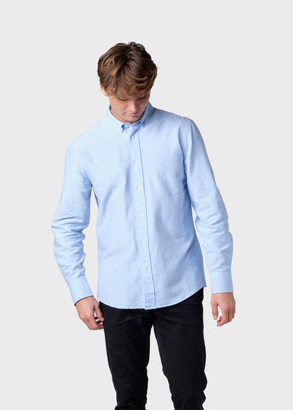 Klitmøller - Basic skjorte - Blå melange