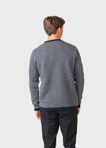 Klitmøller - Keld strik - Navy/creme