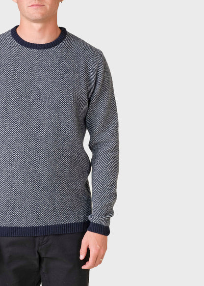 Klitmøller - Keld strik - Navy/creme