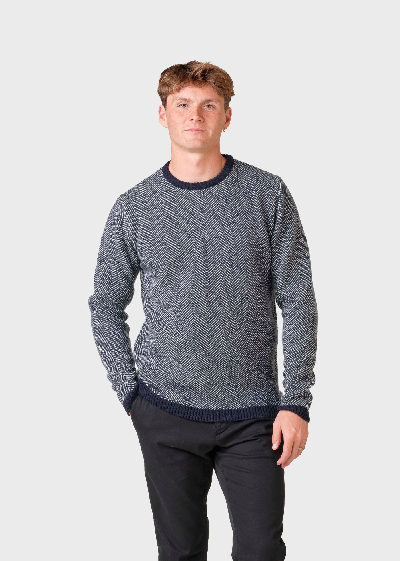 Klitmøller - Keld strik - Navy/creme