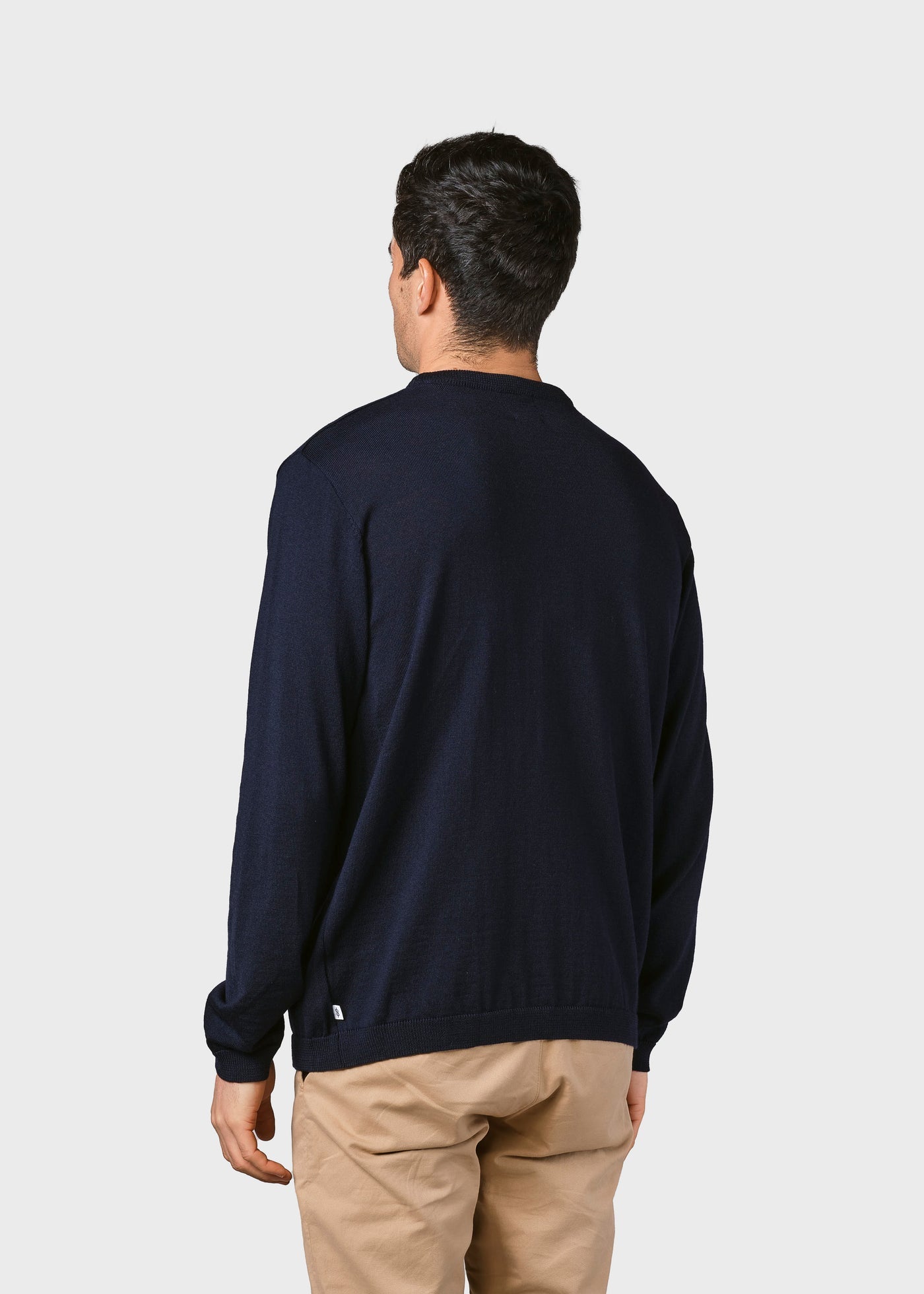 Klitmøller - Mens basic merino knit - Navy