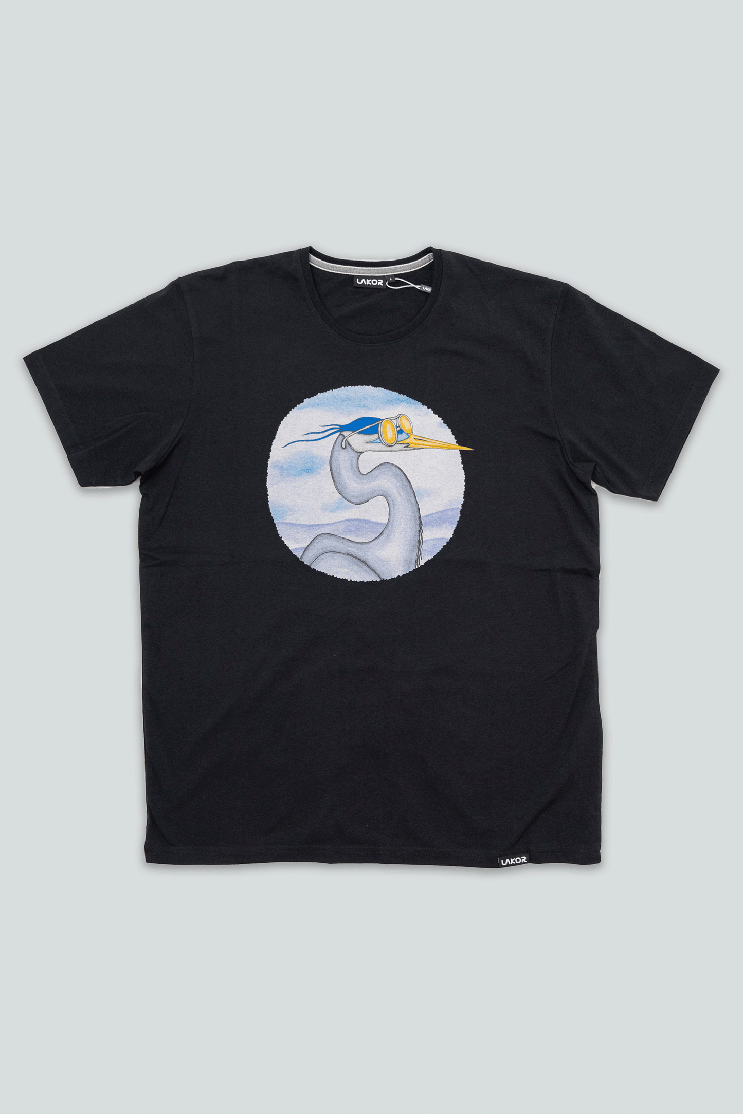 Lakor - Egret T-shirt - Moonless Night