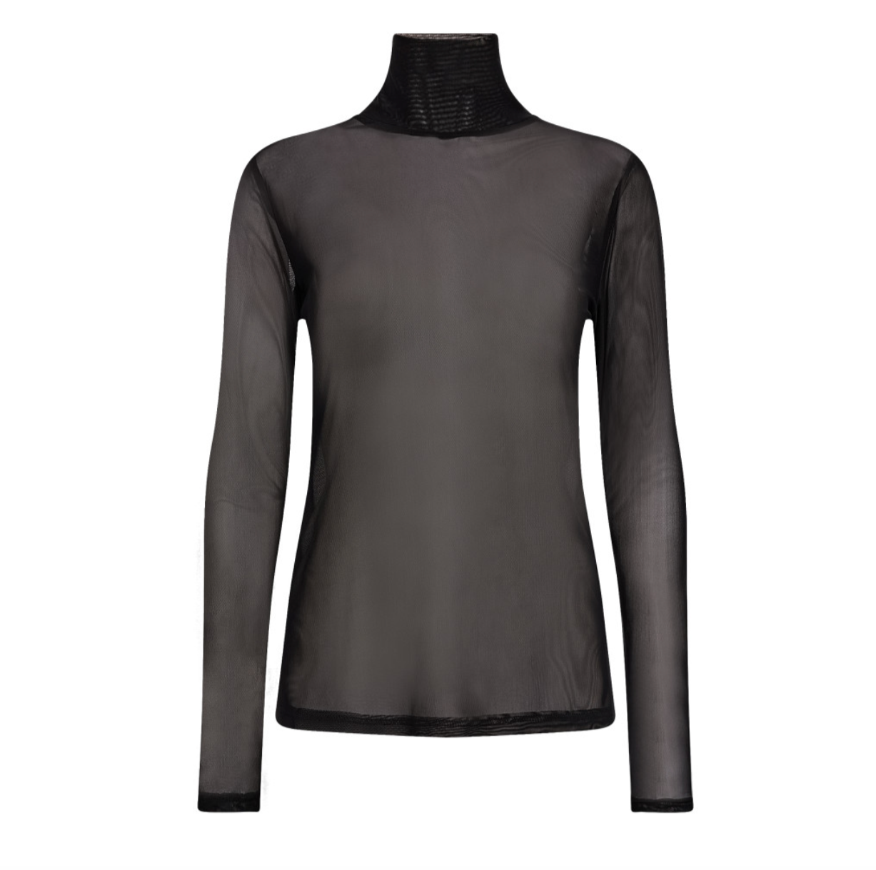 Cocouture - MeshCC Turtleneck Blouse - Black