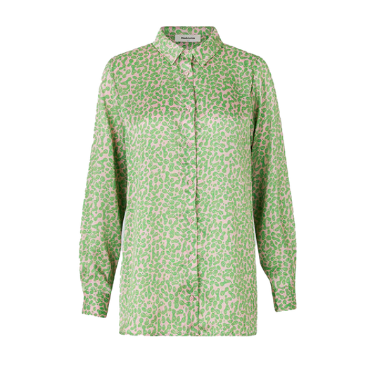 Modström - ClarkeMD print shirt - Classic Green Smiley