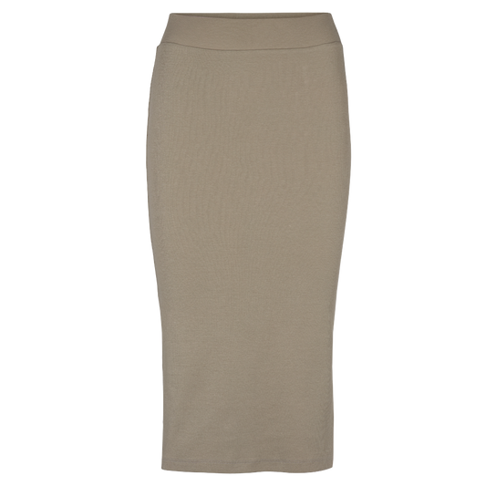 Basic Apparel - Ludmilla lang nederdel - Vetiver