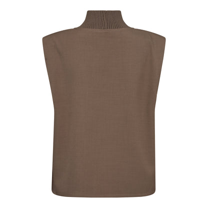 Cocouture - HopeCC Rib Turtleneck Vest - Elephant