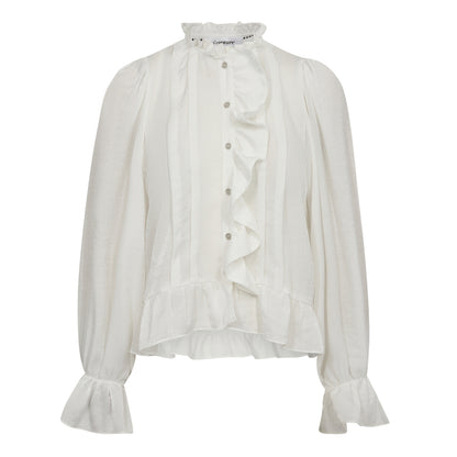 Cocouture - MelinaCC Frill Shirt - White