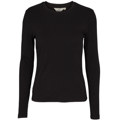 Basic Apparel Ludmilla Long T-shirts 001 Black