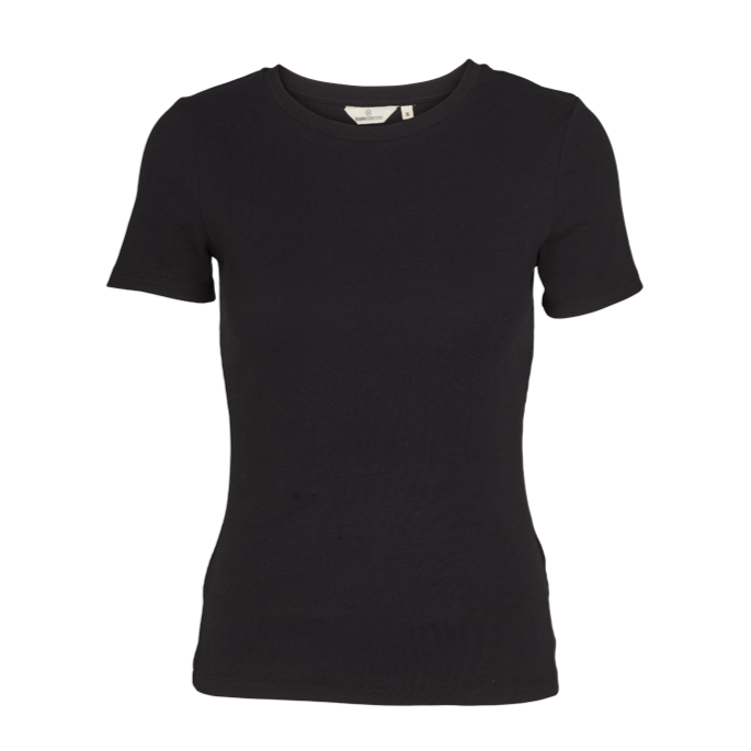 Basic Apparel Ludmilla O-Neck T-shirts 001 Black