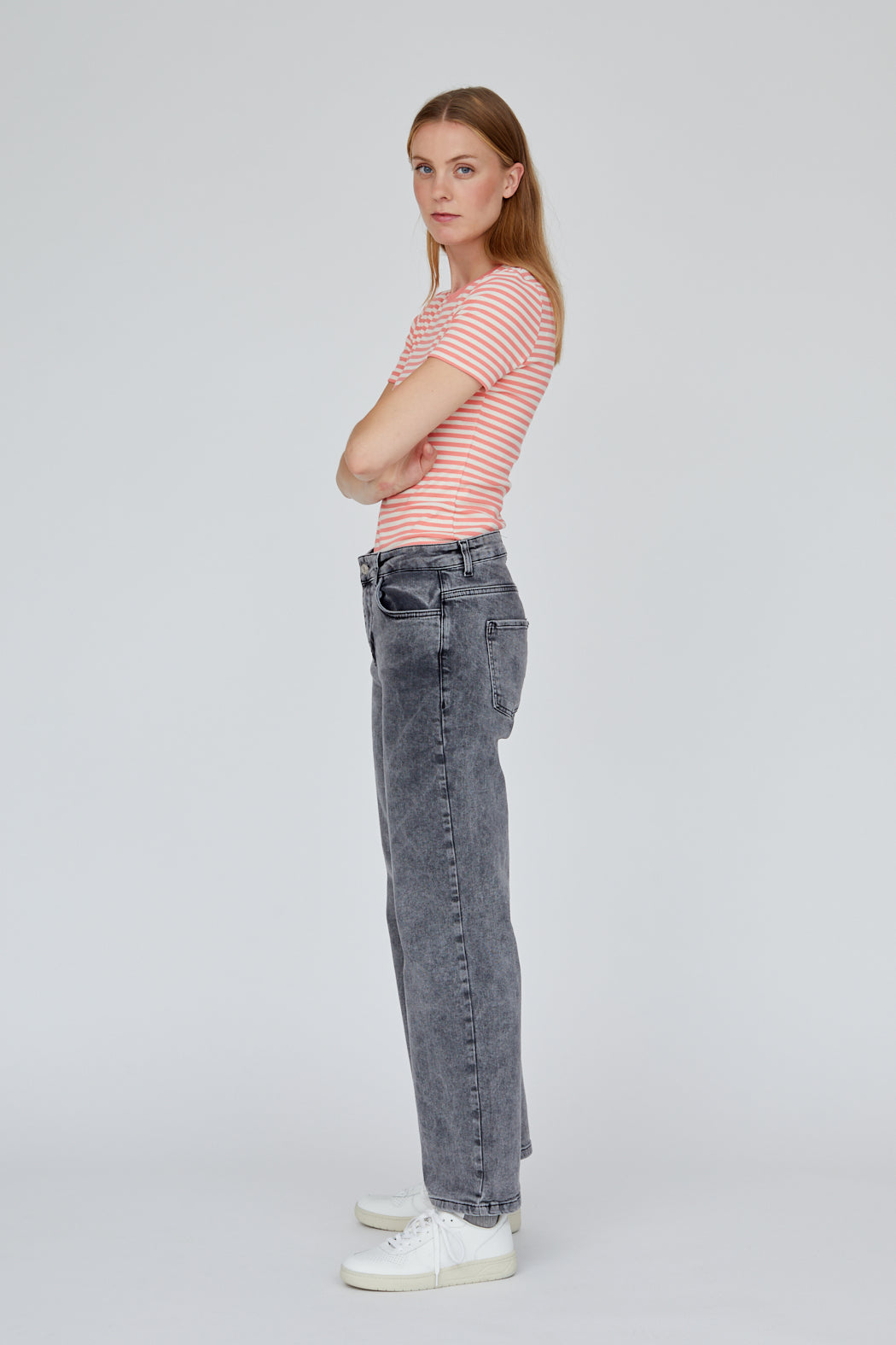 Basic Apparel Ludmilla O-Neck T-shirts 578 Georgia Beach/Birch