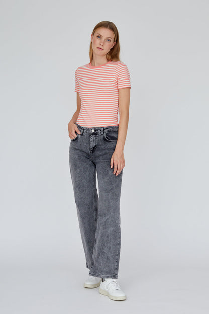Basic Apparel Ludmilla O-Neck T-shirts 578 Georgia Beach/Birch